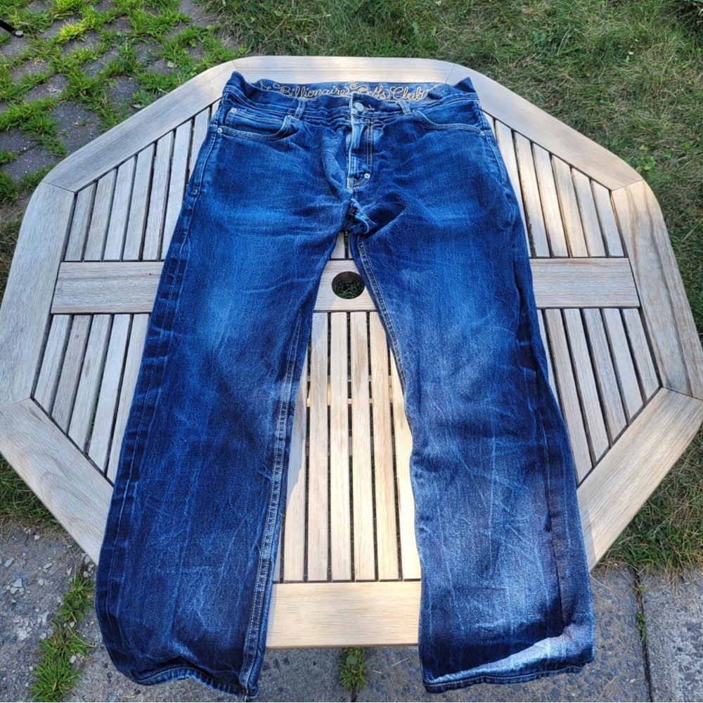 Vintage Billionaire Boys Club “Smart Cut” Jeans with Spaceman logo embroidery